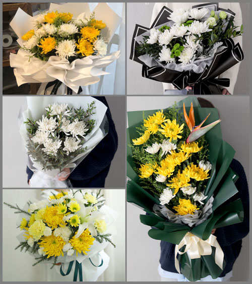 广东肇庆市怀集县岗坪镇四隆村白事花束代送